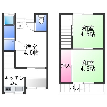 ピークハイツの物件間取画像